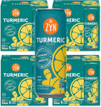 ZYN Turmeric Wellness Drink (24 Pack), Lemon Ginger Flavored Turmeric Curcumin Drink with Black Pepper, No Added Sugar, Low Carb & Low Calorie Drink, Clean Alternative
