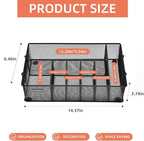 Silverware Organizer with Handle - Metal Utensil Caddy for Kitchen Counter, 7 Compartment for Plate, Cup, Napkin, Paper Plate Dispenser for Party, Picnic