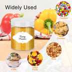 8 OZ Plastic Jars, 48 Pcs Clear Plastic Jars with Lids Stackable Leakproof Storage Containers Jar Clear Empty Slime Containers with White Lids for Kitchen and Household Food Storage