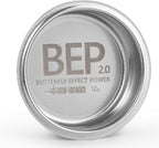 MHW-3BOMBER 51mm Espresso Filter Basket, 12g Double-layer Stainless Steel High Precision Extraction Portafilter Basket Filter Fits Most 51mm Portafilter/Tamper, Ridged, FB5619-OS