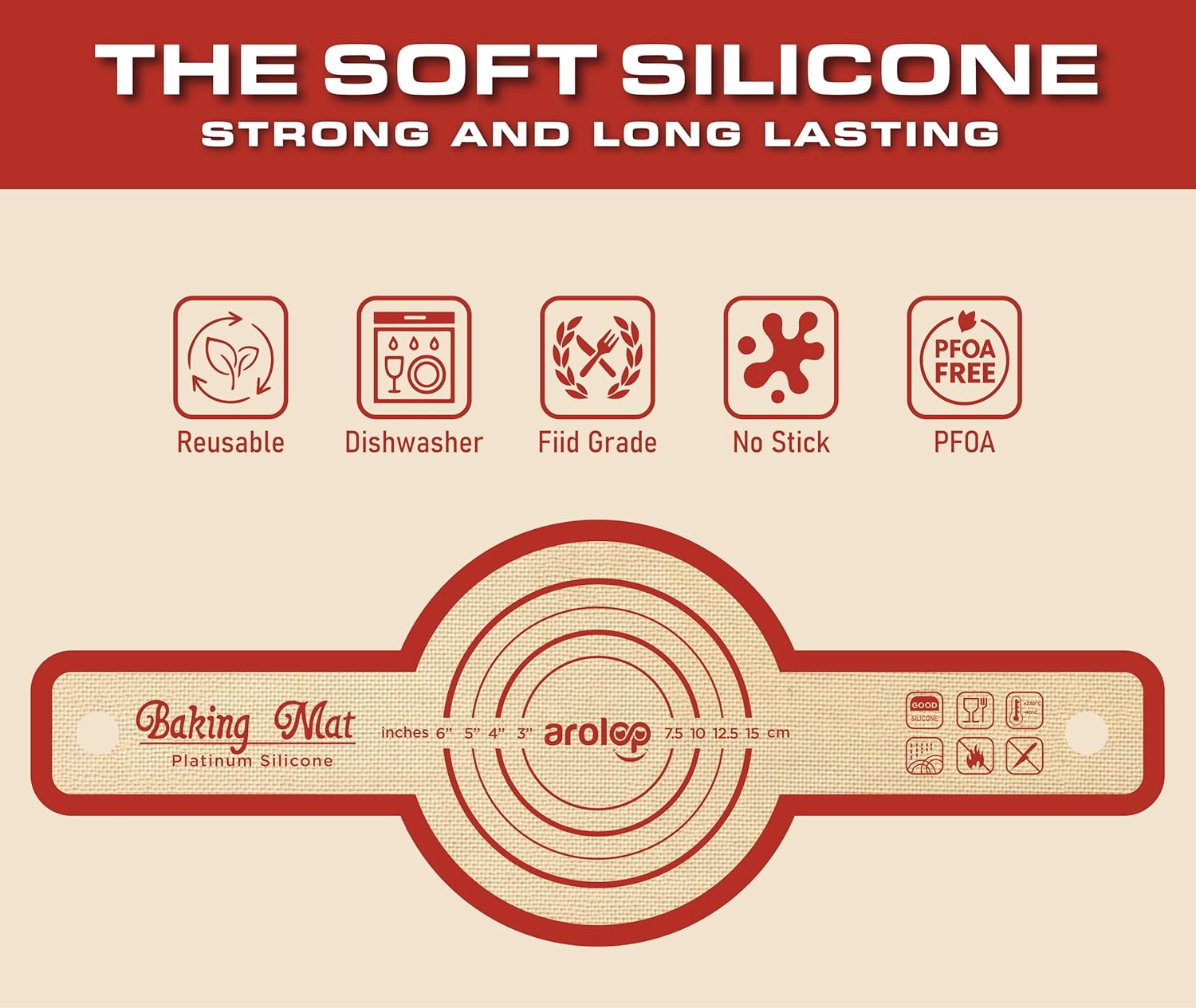 Silicone Sourdough Bread Sling – 2PCS NonStick Baking Mat for Dutch Oven, High Degree Reusable Dough Lifter Liner for Bread Proofing and Baking, Heat Resistant and Easy to Clean with Long Handle