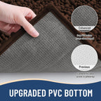 Arotive Luxury Chenille Bathroom Rug Mat, Extra Soft Thick Absorbent Shaggy Bath Rugs, Non-Slip Machine Wash Dry, Plush Bath Mats for Bathroom, Shower and Tub, 60x24, Brown