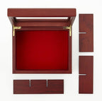 Tea Box - Luxury Wooden Tea Bag Organizer from The Apace Premier Collection - 6 Compartment Tea Storage Chest Container - Elegantly Handmade w/Scratch Resistant Window