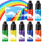 Gel Food Coloring - Rainbow Gel Food Coloring Set for Baking, Cake Decorating, Easter Egg - 7 Colors Concentrated Flavorless Edible Food Color Dye for Icing, Fondant, Cookie, DIY Crafts - 15g/Bottle