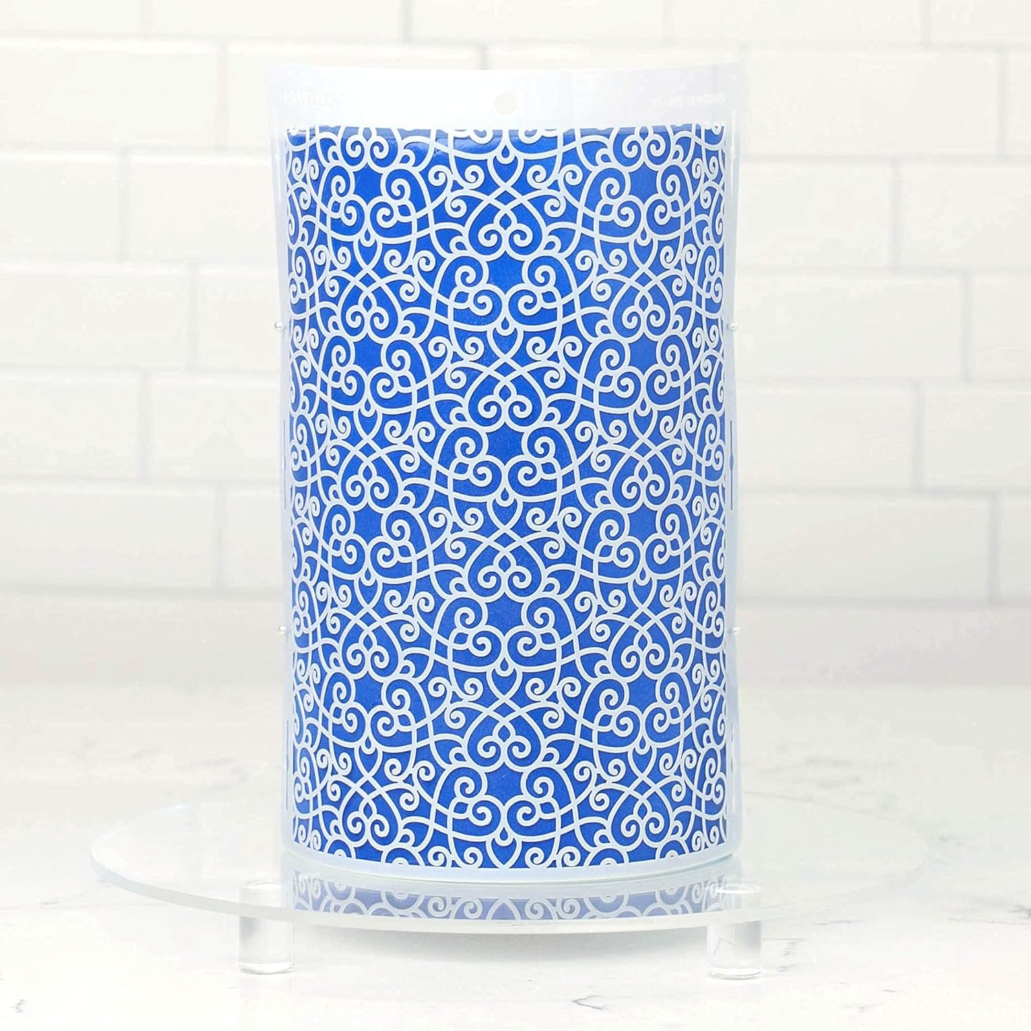 Cake Baking Stencil - Seamless Delicate Pattern for Decorating Tall Double Barrel Cake to Use with Buttercream, Royal Icing, Ganache, Paint, Airbrush (FLAIRE)