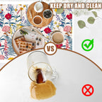 Dish Drying Mat Spring Flowers Coffee Bar Mat for Countertop Botanical Coffee Mat Absorbent Rubber Backed Hide Stain Dish Drainer Rack Mat Coffee Maker Coffee Pot Dining Room Decor 15.7 x 23.6 Inch