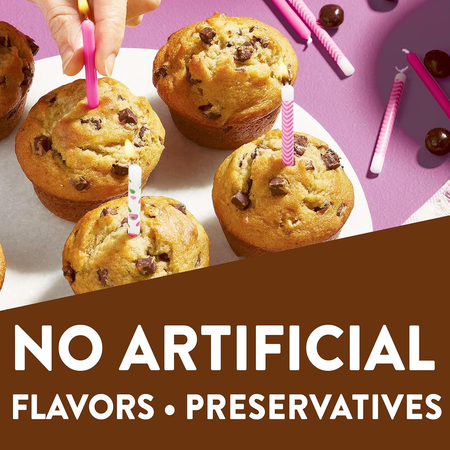 Krusteaz Chocolate Chunk Muffin Mix, With Real Chocolate, No Artificial Flavors or Preservatives, 18.25-ounce Boxes (Pack of 12)