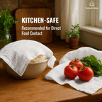 LITO LINEN AND TOWEL Flour Sack Towels – 100% Cotton, 28x28 Inches, Highly Absorbent, Embroidery-Ready Tea Towels for Kitchen & Crafts, Farmhouse Decor, Pack of 3 White