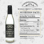 Liquid Alchemist Simple Syrup for Cocktails - Real Ingredients Make our Simple Sugar Syrup the Perfect Old Fashioned Mix - Our Drink Mix is Non-GMO Gluten Free & Vegan (12 oz)