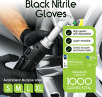 Inspire Black Nitrile Gloves | THE ORIGINAL Quality Black Gloves Disposable Latex Free | 4.5 Cooking
