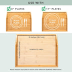 ROSSIE HOME Bamboo Wood Bed Tray, Lap Desk with Detachable Cushion, Serving Tray - Natural - Fits up to 15.6 Inch Laptops - Style No. 76107