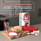 Artisan Bread Whisk and Bench Scraper Duo - Essential Dough Mixer Tools - Sourdough Bread Baking Supplies