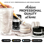 MONÉGASQUE White Edible Glitter for Drinks 15g – Edible Glitter for Cakes & Cocktails - Halloween Sprinkles White Luster Dust for Cocktail, Cake Decorating, Food Decorations Spray - Drink Shimmer