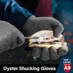 Schwer Ultimate Cut Resistant Gloves Beyond ANSI A9, Reinforced Stainless Steel Glove, Food Grade Mesh Metal Gloves for Butcher Meat Cutting, Oyster Shucking, Mandoline, Non-PFAS, PR1708 (L, 2 PCS)