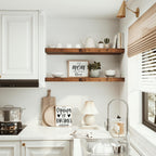 Vivelove 10 inches Deep Floating Shelves 36 inch Long, Sing Shelves for Wall Heavy Duty for Bedroom, Bathroom, Living Room, Kitchen, Office, Farmhouse Shelf Home Decor, Set of 1, Rustic Brown