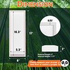 Bamboo Drawer Organizer, Extra Large Silverware Organizer for Kitchen Drawer, Stackable Utensil Organizer, 2 Pcs Toilet Tank Topper Tray, Wooden Toilet Paper Basket (White, 17 X 6 X 2 Inch)