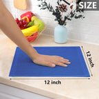 Homaxy 100% Cotton Waffle Weave Kitchen Dish Cloths, Ultra Soft Absorbent Quick Drying Dish Towels, 12 x 12 Inches, 8-Pack, Blueberry