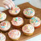 Twisweet Blue Pearl Sprinkles for Cake Decorating, Edible Baby Blue Sugar Sprinkles for Baking, Mix Size, Cake Topper Cupcake Cookie Ice Cream Dessert Decorations, Baby Shower Birthday Frozen Winter Supplies (130g/4.58oz)