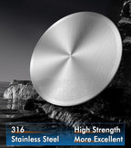 3 Pack Espresso Puck Screen for Breville Espresso Machine Ninja Cafe Luxe, 316 Stainless Steel 0.2mm Ultra-Thin Portafilter Filter Screen, 53.3mm