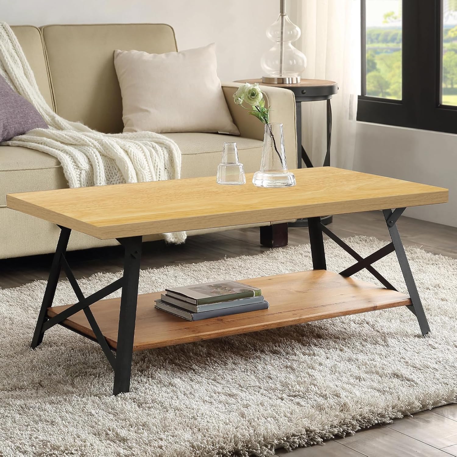 Butcher Block Countertop | 24x12in Wood Board Countertop | DIY Washer Dryer/Island/Kitchen countertop | Counter top Cutting Board | 1102lbs Load Capacity | Wood Color | NO Base Legs