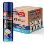 Mold Release, Silicone Mold Release Spray (12x16.9 fl oz/500ml) Mold Release for Epoxy Resin and Candle Mold Release Spray (12 Pack Mega Size)