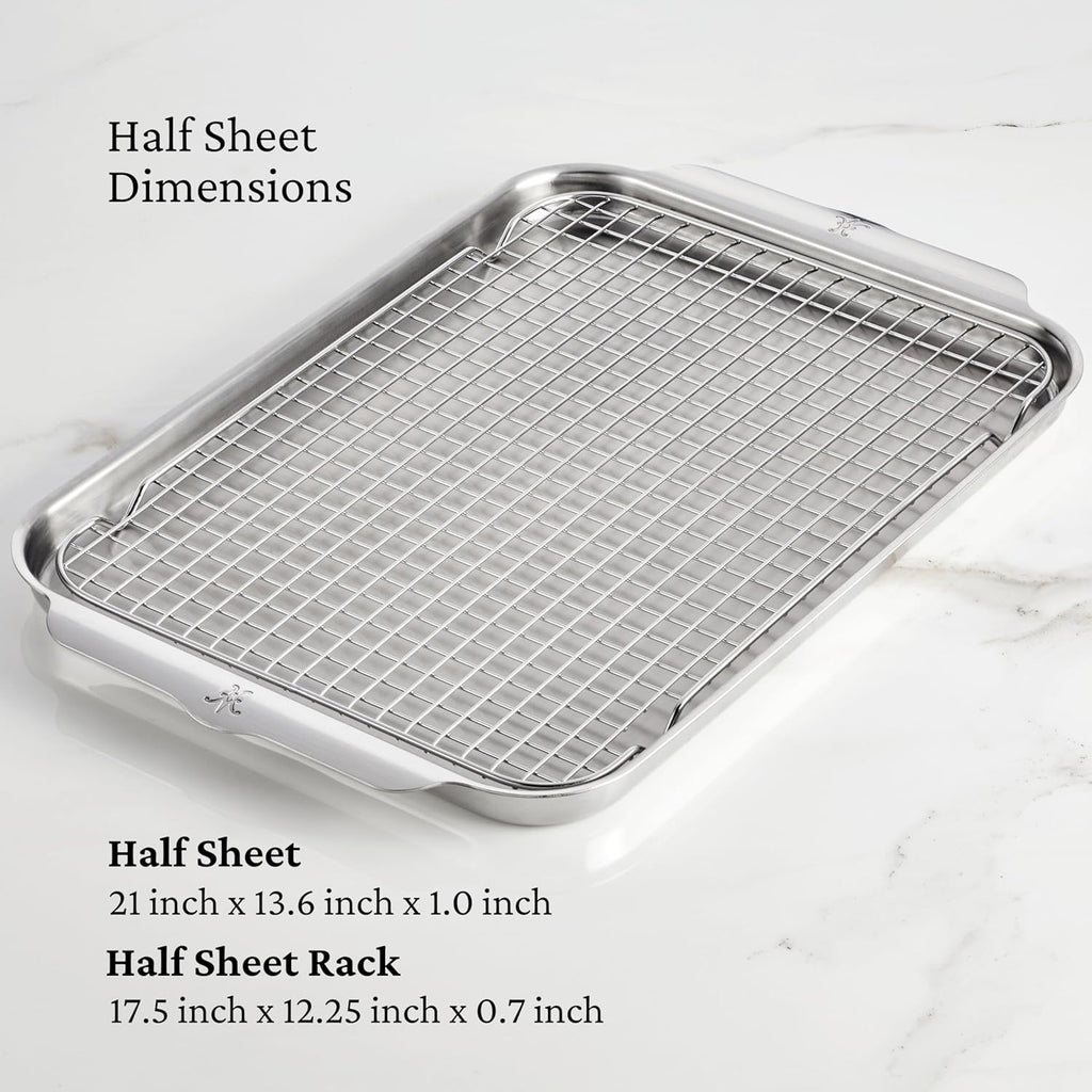 Hestan Provisions OvenBond – 3-Piece Tri-ply Baking Sheet Set – Professional Stainless Steel Bakeware
