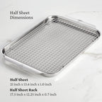 Hestan Provisions OvenBond – 3-Piece Tri-ply Baking Sheet Set – Professional Stainless Steel Bakeware