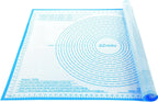 Silicone Pastry Mat 26'' By 34'' Extra Large Baking Mat with Measurements for Dough Rolling, Kneading Board, Kitchen Counter Mats for Dough, Pastry, Fondant, Pie Crust, Cookies, Bread, Pasta, Pizza
