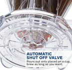 Clever Coffee Dripper and Filters, Large 18 oz| Barista's Choice| Safe BPA Free Plastic|Includes 100 Filters (Peacock Blue)