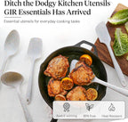 GIR: Get It Right 5-Piece All-Purpose Cooking Utensil Set - 11 in Party Confetti Color - Pharmaceutical-Grade Silicone Utensils - Heat-Resistant 425°F & Dishwasher-Friendly