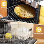 P&P CHEF Cooling Baking Rack Pack of 2, Stainless Steel Cooling Racks for Cooking Baking Roasting Grilling Drying, Dense Wires & Smooth Edge, Easy to clean, Silver, 15.3" x 11.25"