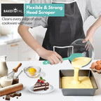 Silicone Spatula Set - 4-Piece Rubber Spatulas Silicone Heat Resistant 600°F for Everyday Task - Seamless Design Kitchen Spatulas for Nonstick Cookware - Aqua