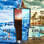 HASLE OUTFITTERS 30oz Stainless Steel Tumbler, Double Wall Vacuum Insulated Travel Mug Tumbler, Durable Insulated Coffee Mug, Gift Box Set (Midnight Blue, 8)