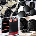 Food Coloring Gel - Vibrant Color Gel Food Coloring for Cake Decorating, Baking, Easter Egg, Icing - Tasteless Food Color Dye for Fondant, Cooking, Slime, Airbrush (Black, 5.3oz)