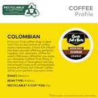 Chock full o’Nuts Colombian Keurig K-Cup Pods for Keurig Brewers – Premium Arabica, Medium Roast – Single Serve – 4 Packs of 24 K-Cup Pods