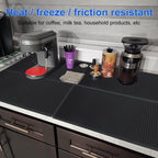 3 Pack Rubber Bar Mats, 24" x 12" Black Large Bar Service Mat, Spill Mat for Countertop, Bartending, Rubber Bar Mats, Efficient and Stylish Solution for Every Bartending Need,by KUKLIPJIM