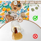 Dish Drying Mat Fruit Orange and Leaves Coffee Bar Mat for Countertop Absorbent Coffee Mat Rubber Backed Hide Stain Dish Drainer Rack Mat Coffee Maker Coffee Pot Dining Room Decor 11.8 x 19.7 Inch