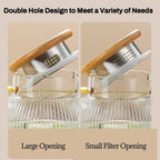 Glass Pitcher with Lid, 2 PACK 68 oz/2 Liter Vertical Water Pitcher With Serving Tray, Clear Borosilicate Glass Water Carafe for Cold Brew, Coffee, Lemonade, Iced Sun Tea,Beverage,Heat Resistant