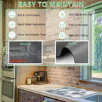 Dish Drying Mat Blue Grey Abstract Art Dish Drying Pad,16"X24" Bsorbent Coffee Mat for Sink Dishes or Under Rack Kitchen Counter Accessories Absorbent Hide Stain Rubber Backed Drying Mat