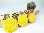 CACTUS Embossing Rolling Pin Embossed dough roller by Algis Crafts
