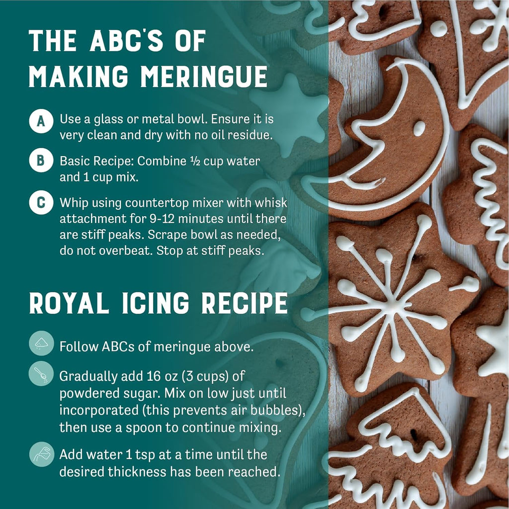 Judee’s Complete Meringue Powder Mix 1.5 lb (24oz) - Great for Baking and Decorating - No Preservatives - Gluten-Free and Nut-Free - Make Meringue Cookies, Pies, Frosting, and Royal Icing