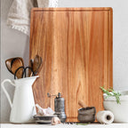 24"x18" XXL Extra Large Acacia Wood Cutting Boards for Kitchen Meat Big Wooden Cheese Charcuterie Board Hardwood Solid Chopping Board Bread Thick Olive Butcher Block Giant Turkey Serving Carving Board