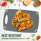 2-Piece Reversible Cutting Board Set Made from Natural Food Grade Wheat Straw Material - Eco-Conscious Alternative to Plastic - Gluten Free & BPA Free Chopping Boards for Kitchen