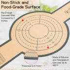 Silicone Bread Sling for Dutch Oven, 2 PCS Non-Stick & Easy Clean Reusable Silicone Bread Baking Mat with Long Handles, Easy to Transfer Sourdough Bread(Grey), medium, Gray