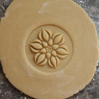 Wood Cookie Stamp, 2.5 Inch (Lotus Bud CS-039)