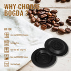 BOGDA Espresso Backflush Cleaning Disc 54mm, 4 Pack Fit For Bre-Ville Cleaning Disc And Bre-Ville Part BES870XL/11.2 Rubber Disks, BES870XL/ BES878BSS/ BES880 etc