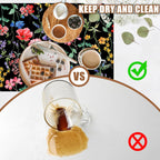 Beautiful Flowers Dish Drying Mat for Kitchen Counter Coffee Bar Mat Hide Stain Absorbent Rubber Backed Coffee Mat Coffee Maker Espresso Machine Coffee Bar Accessories 11.8 x 19.7 Inch