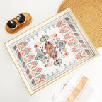 Rectangle Plastic Serving Tray with Handles, Elegant Decorative Tray for Coffee Table, Ottoman, Living Room, Kitchen, and Outdoor Use. 12"*16"*1.6" D