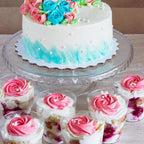 Twisweet White Pearl Sprinkles for Cake Decorating, Edible Sugar Pearls for Baking, Mix Size, Cake Topper Cupcake Cookie Ice Cream Dessert Decorations, Valentines Birthday Christmas Wedding Supplies (130g/4.58oz)