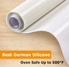 Silicone Baking Mat Roll - Best German Silicone - Non-slip Silicone Pastry Mat, Non-Stick Reusable Air Fryer Linner, Counter Mat, Oven Liner, Freeze Dryer Mat - 12IN x 13.3FT